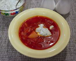 Диетический борщ для похудения