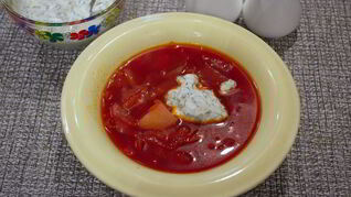 Диетический борщ для похудения