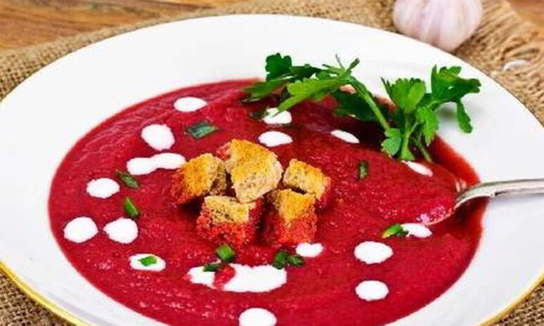 Рецепт холодный борщ-пюре