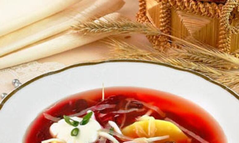 Рецепт холодный борщ с фасолью