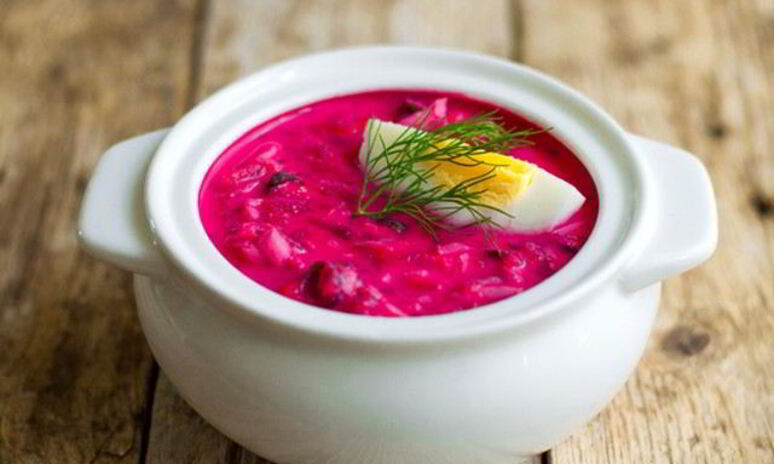 Рецепт холодный диетический борщ