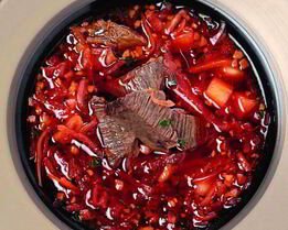 Классический борщ на говяжьей грудинке