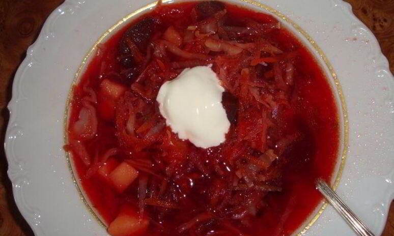 Рецепт любимый борщ с баклажанами