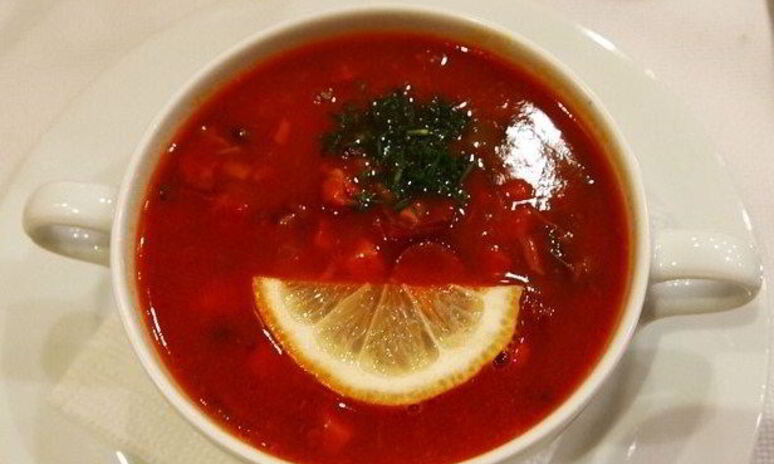 Рецепт настоящий украинский борщ с копченым салом