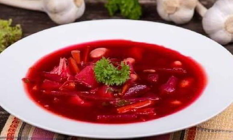 Рецепт пикантный борщ с фасолью