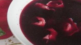 Польский борщ на свекольной закваске с сухими грибами