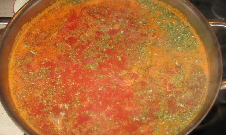 Рецепт постный борщ с фасолью и капустой