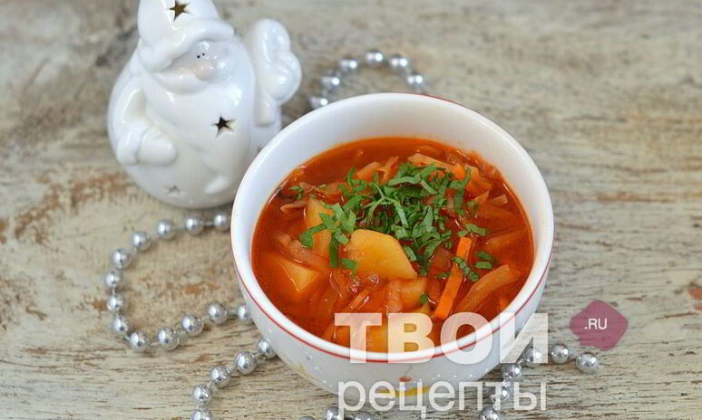 Рецепт постный борщ