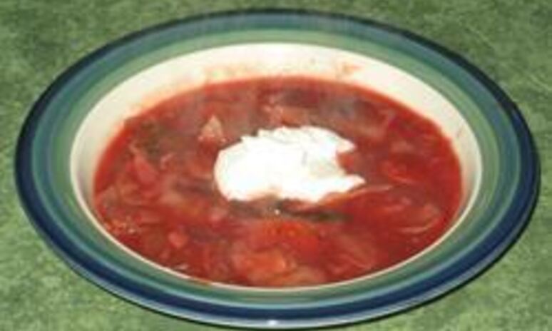 Рецепт вегетарианский грибной борщ с фасолью