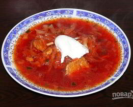 Вкусный борщ с тушенкой