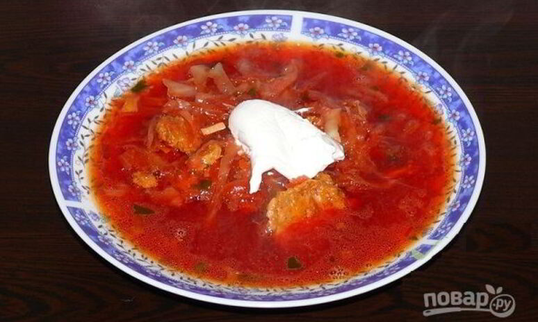 Рецепт вкусный борщ с тушенкой