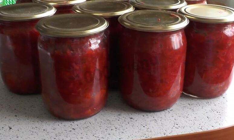 Рецепт заправка для борща на зиму с капустой