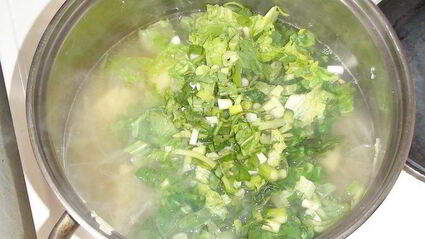 зеленый борщ