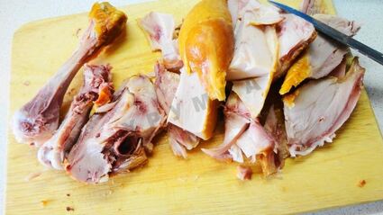 гороховый суп с копченой курицей