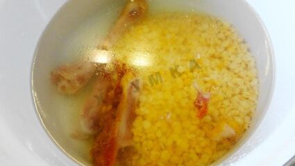 гороховый суп с копченой курицей