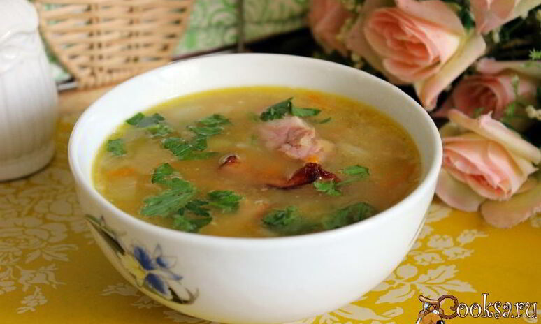 Рецепт гороховый суп с копченостями