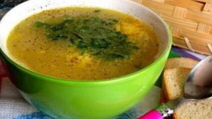 гороховый суп с копчеными ребрышками