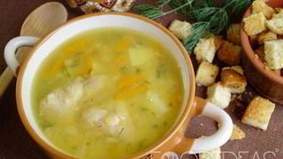 Гороховый суп с курицей