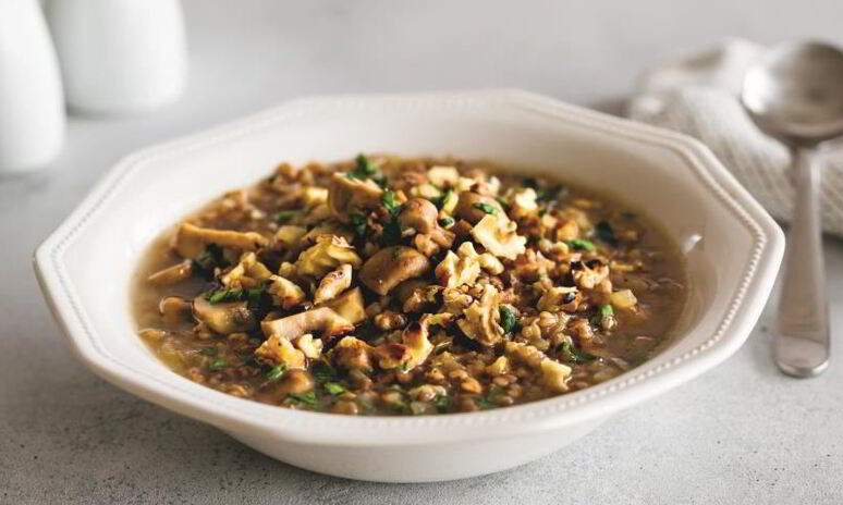 Рецепт гречневый суп с грибами и орехами