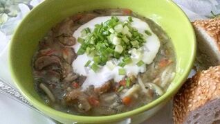 Грибной суп из подосиновиков