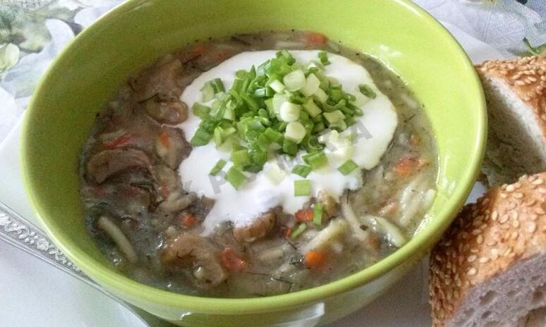 Рецепт грибной суп из подосиновиков