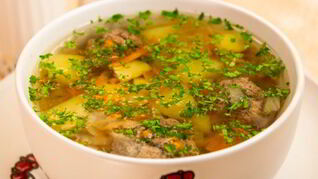 Картофельный суп с фрикадельками