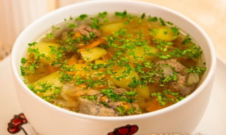 Рецепт картофельный суп с фрикадельками