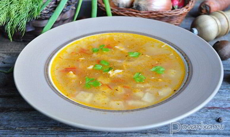 Рецепт картофельный суп с кабачками