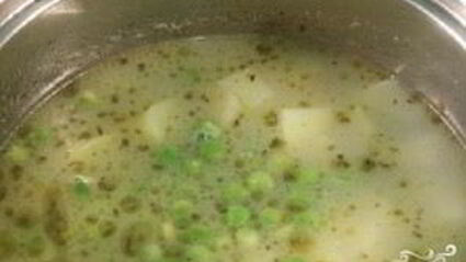 крем-суп из зеленого горошка