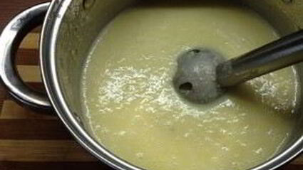 кукурузный крем-суп с креветками