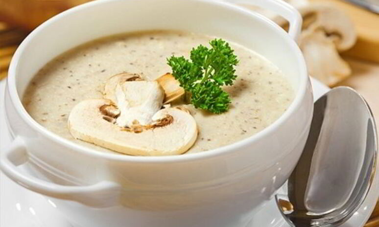 Рецепт легкий крем-суп из шампиньонов со сливками
