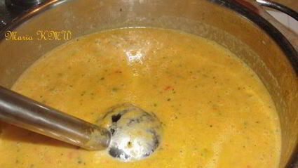 легкий, летний крем-суп на кокосовом молоке