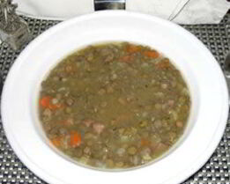 Немецкий суп из чечевицы