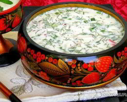 Окрошка на кефире