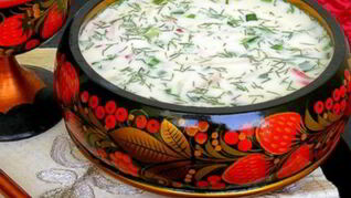 Окрошка на кефире