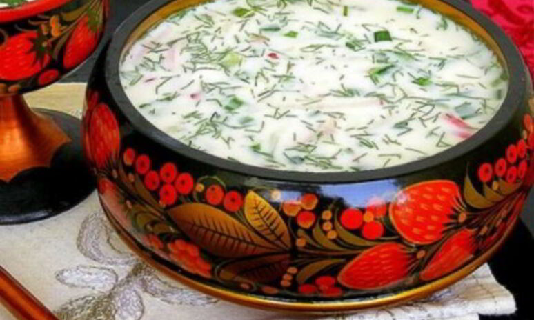 Рецепт окрошка на кефире