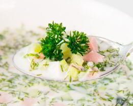 Окрошка на сыворотке