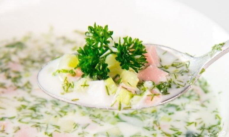 Рецепт окрошка на сыворотке