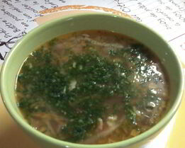 Щи с фасолью