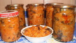 Грибная солянка с овощами на зиму