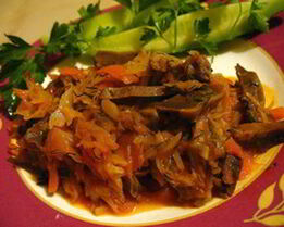 Солянка из капусты с грибами