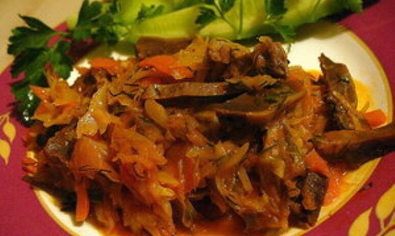 Рецепт солянка из капусты с грибами