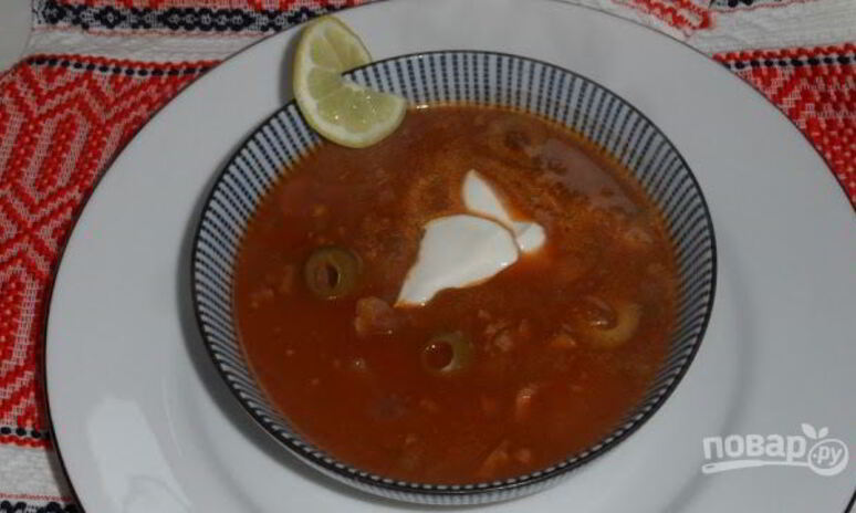 Рецепт солянка постная