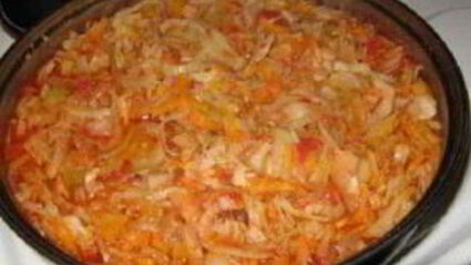 солянка с баклажанами и капустой