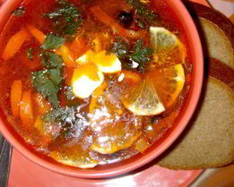 Солянка с фасолью