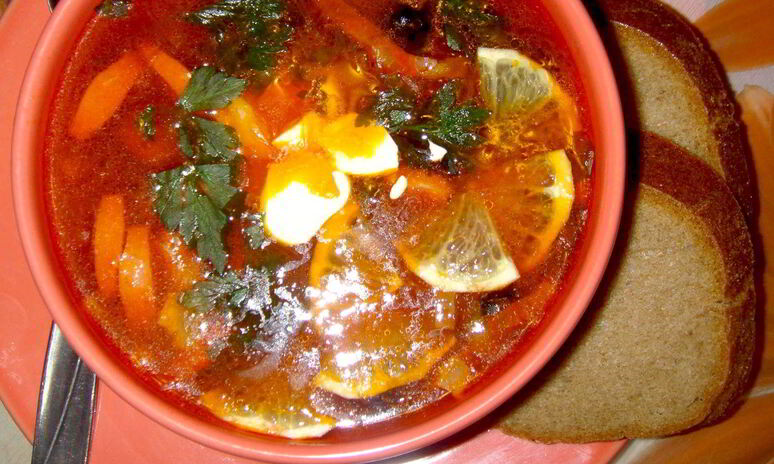 Рецепт солянка с фасолью