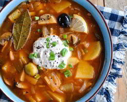 Суп грибная солянка