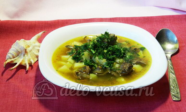 Рецепт суп из куриных сердечек