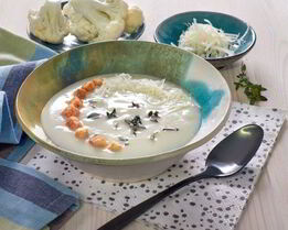 Суп из цветной капусты с сыром