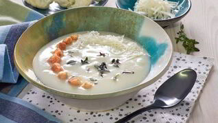 Суп из цветной капусты с сыром